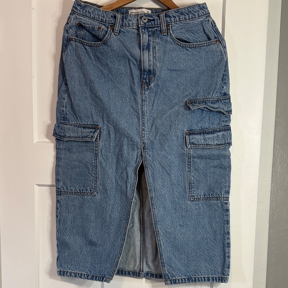 Abercrombie & Fitch Blue Denim Skirt